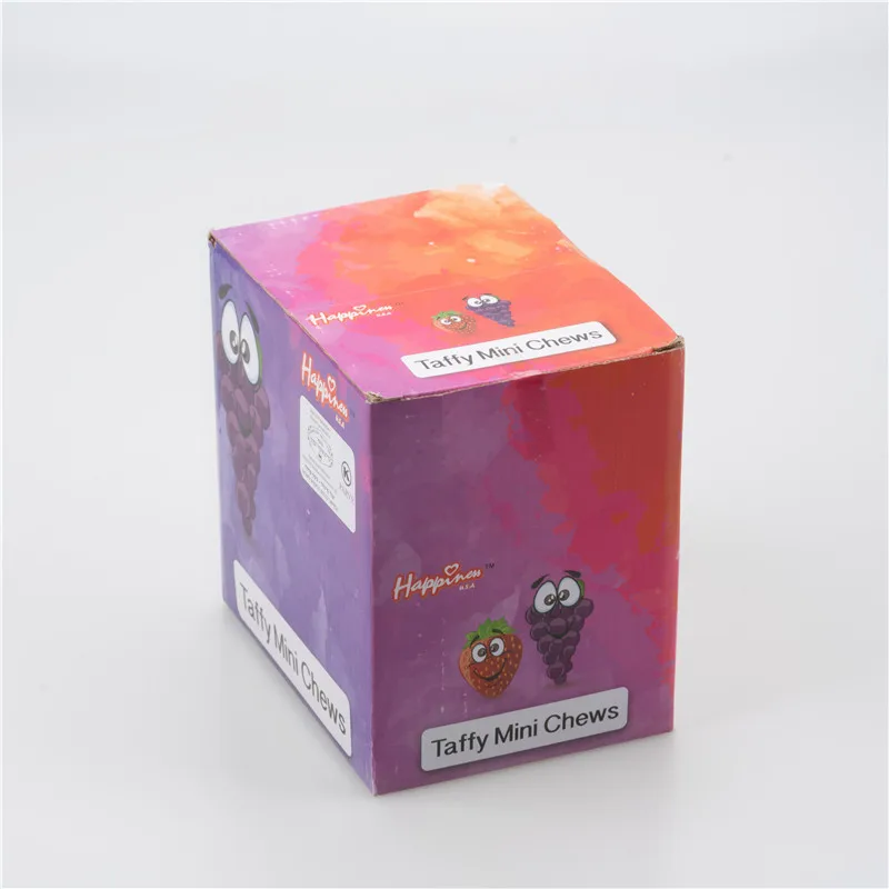 Grape mini chew in tube candy OEM Box Candy Unit Piece Packaging Food Blueberry Color Feature Container Sugar Decoration Type
