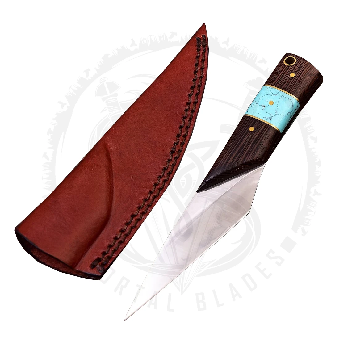 Traditional Japanese Style Kiridashi Pocket Knife Carbon Steel with Wood Handle for Bonsai and Flower Garden Tool