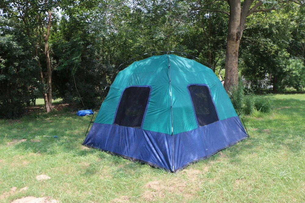 Outdoor Camping Polyester Waterproof Dome Tent Windproof Backpacking Tent, Easy Set Up Small Lightweight Dome Tent