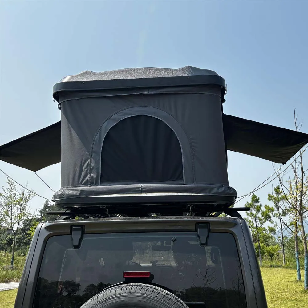 WILD CLOUD Outdoor ABS Hard Shell Big Space Straight Bracing Type Car Roof Top Tent Light Weight Car Roof Top Tent for SUV Jeep
