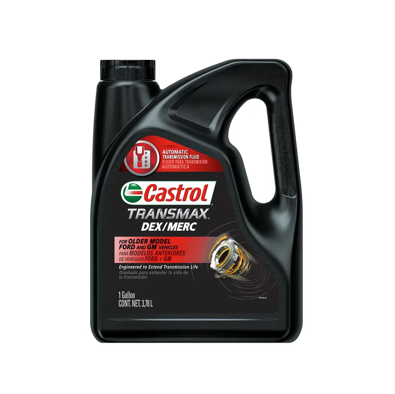 Castrol Transmax DEX/MERC 1-Gallon Automatic Transmission Fluid (ATF) for Car Gearbox & Transmission Oil Use