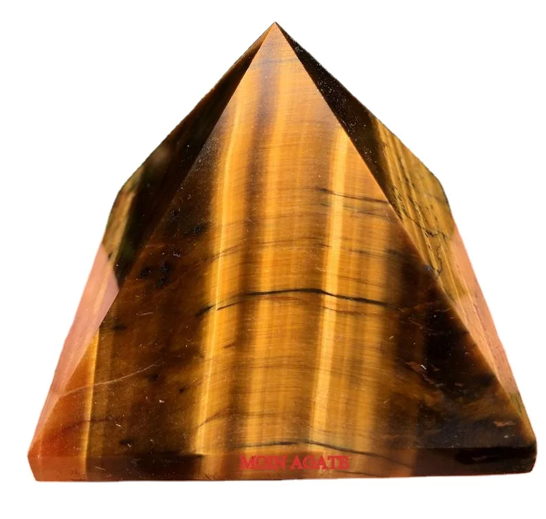 Natural Stone Tiger Eye Stone Pyramid online buy from moin agate Chakra Stone For Used As Chakra Crystal Pyramid