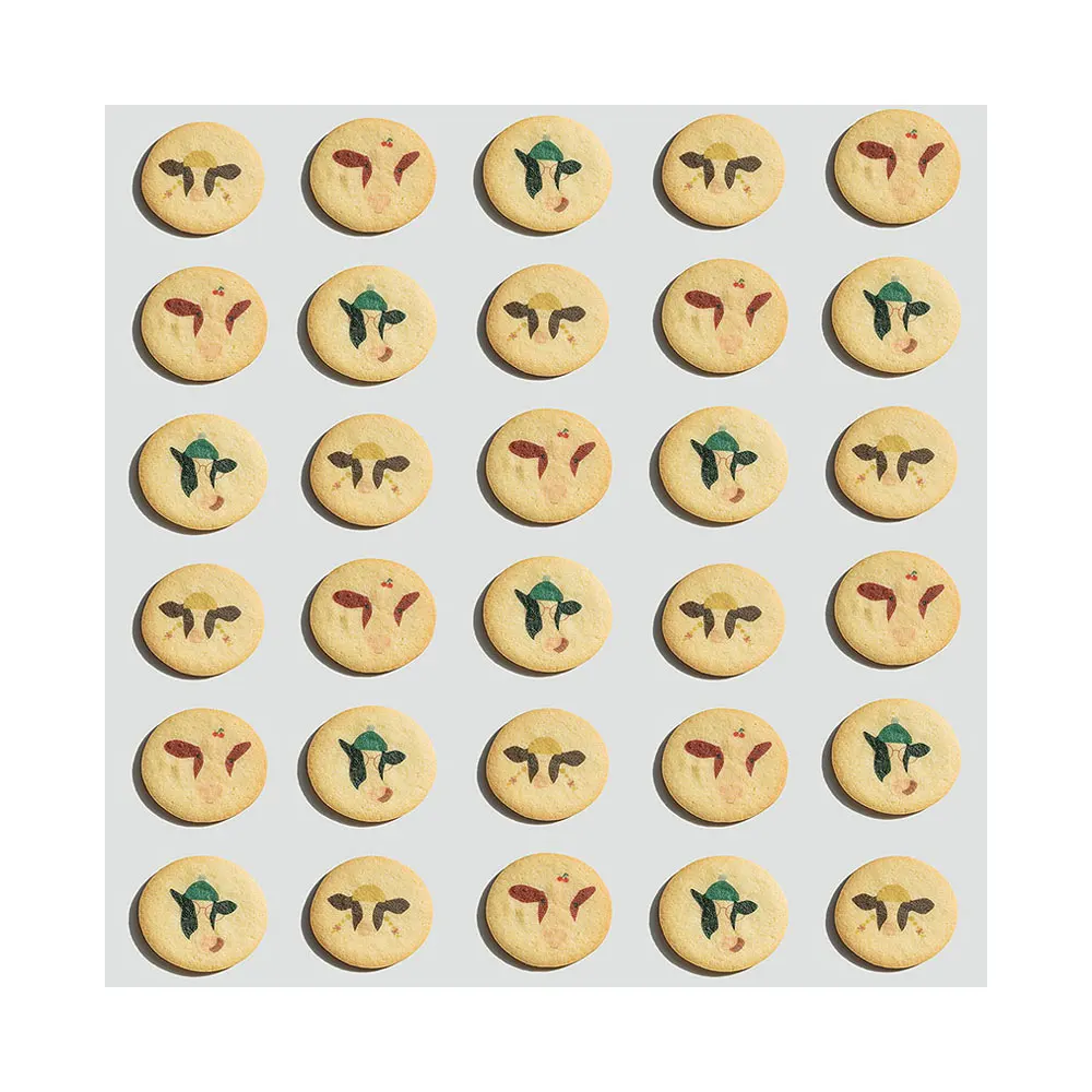 High Quality Handmade Soft Milk Flavor Exotic Snacks KOREA JEJU MORNING SMILES FARM MILK COOKIES Deep Taste of Milk Jam