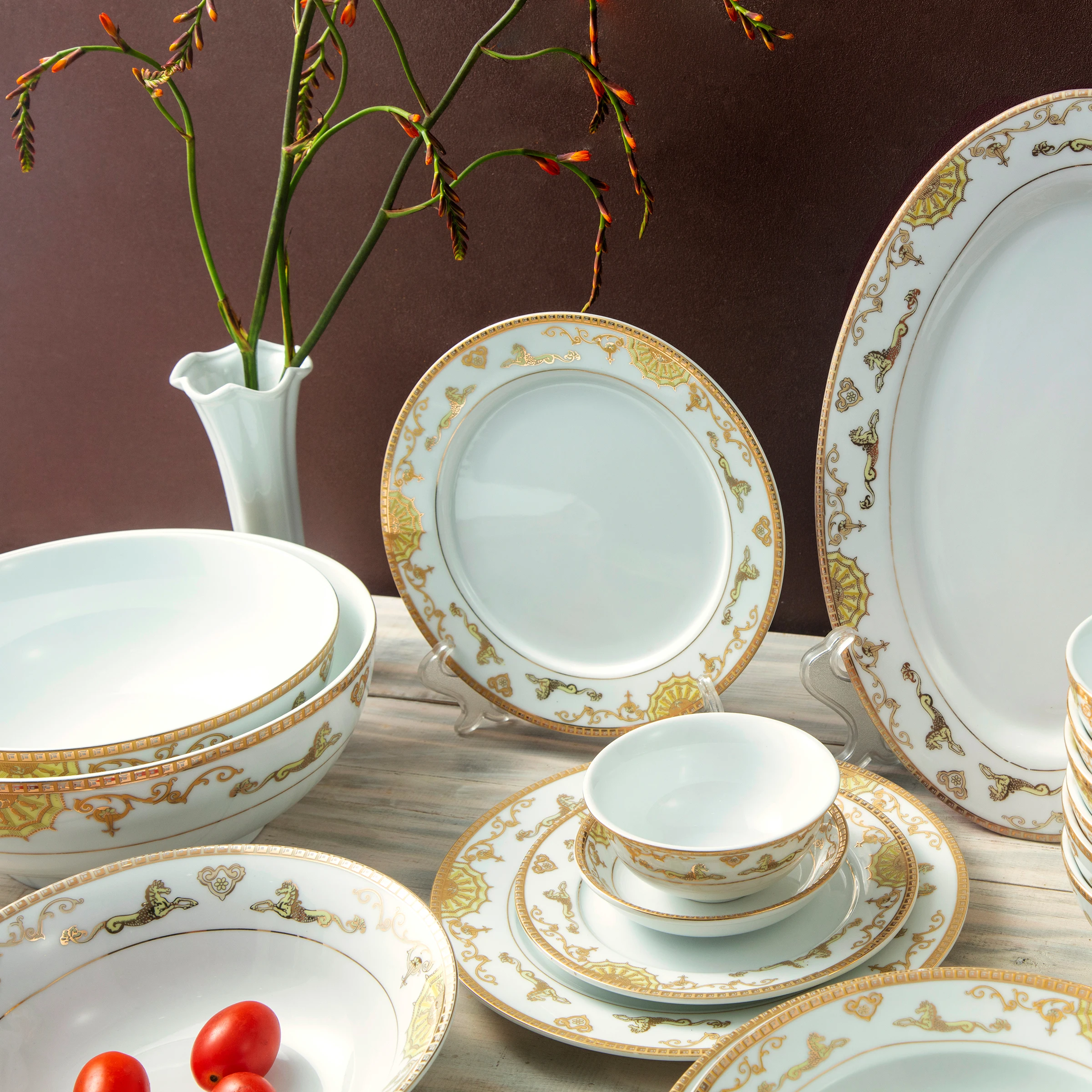 OEM High-class white porcelain floral pattern 01 sauce plate, soy sauce and sauce dishes  wholesale manufacture