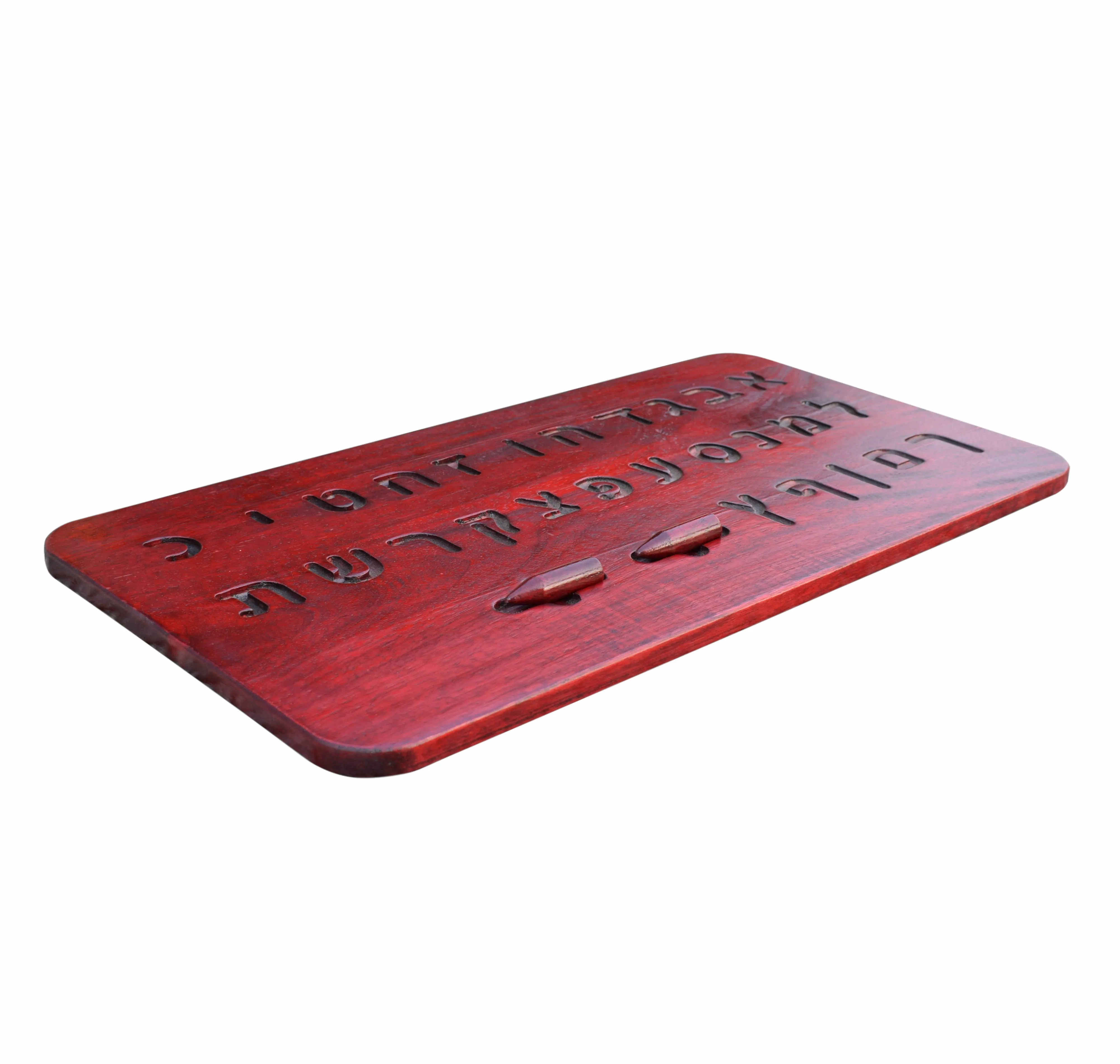 Good Quality Wooden Tracing Board Preschool Educational Children Montessori Alphabet Numbers Wood Blind Board Learning Toys