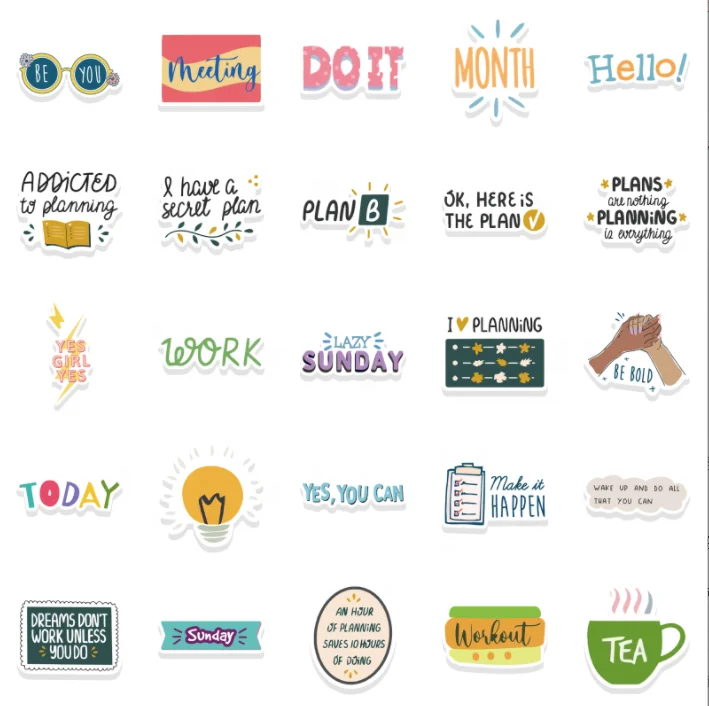 Waterproof Decorative Graffiti Stickers For Notebook Macbook Laptop PVC DIY Plan sticker