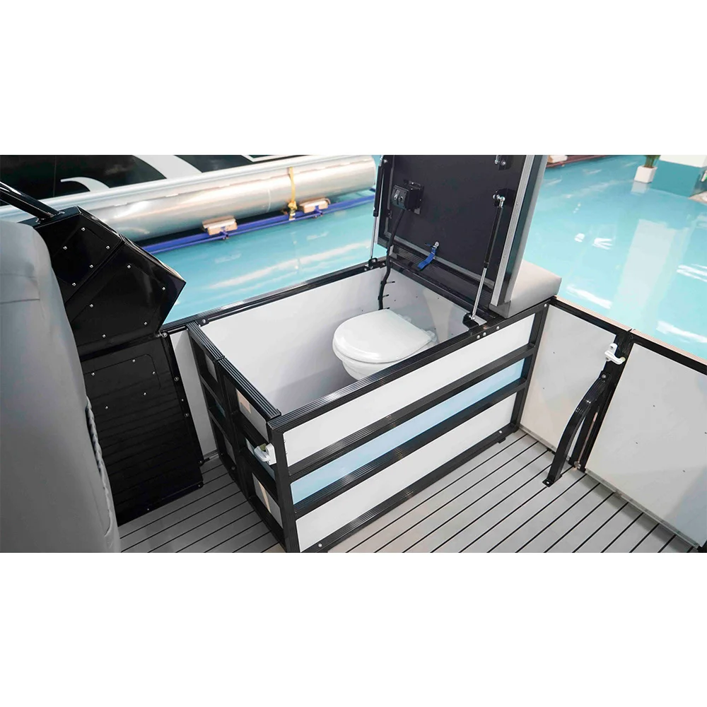 16Ft 17Ft Aluminium Pontoon Boat China Electric Floating Party Boat Luxury Inflatable Pontoon House Boats With Electric Motor