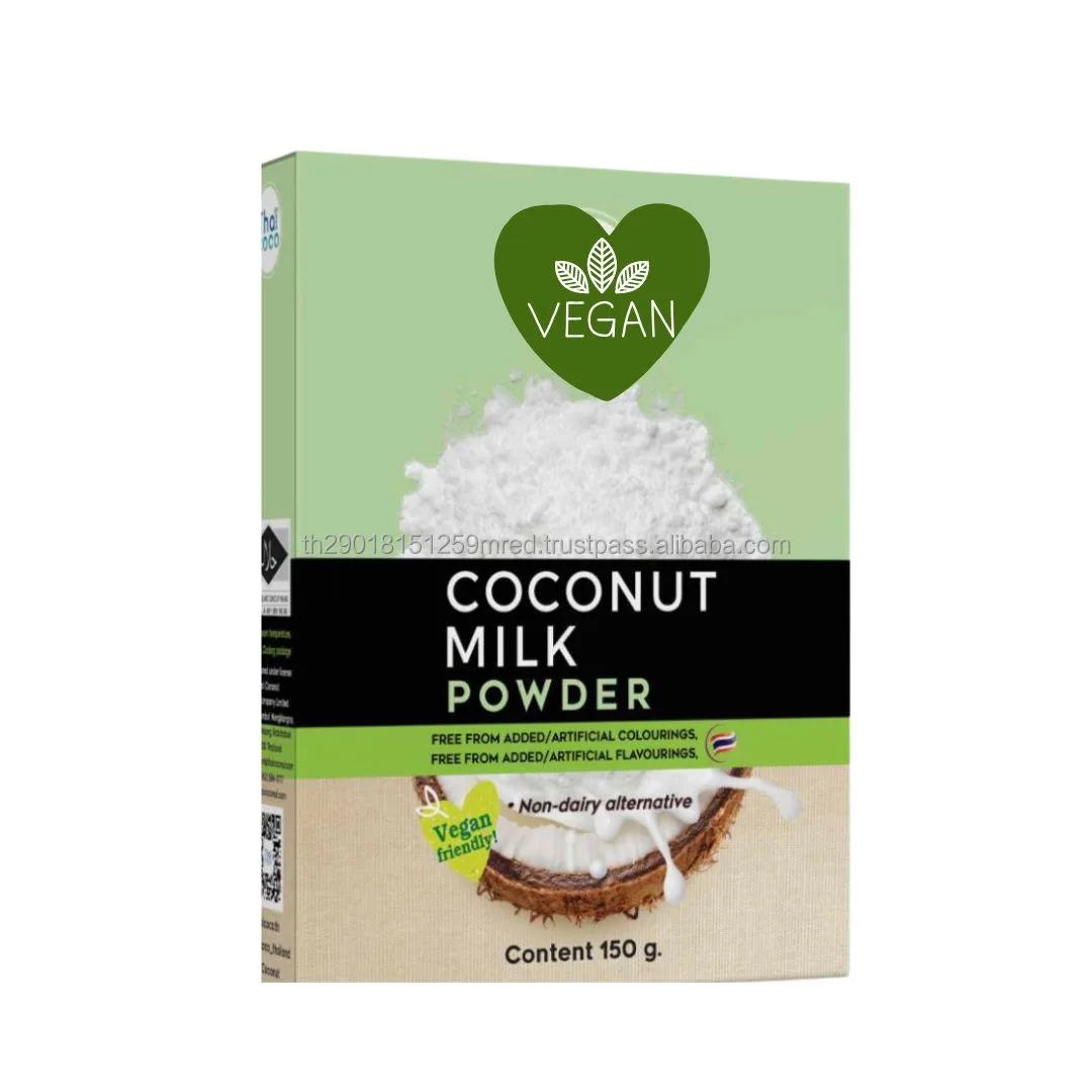 AD Vegan Friendly Formula Organic Coconut Milk  Powder Mix  Milk Tea  Drink Raw Materials 150 g Product of Thailand