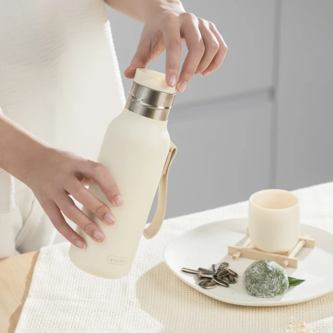 Fuji travel thermal water bottle drink insulated souble stainless steel sport water bottle safe for health