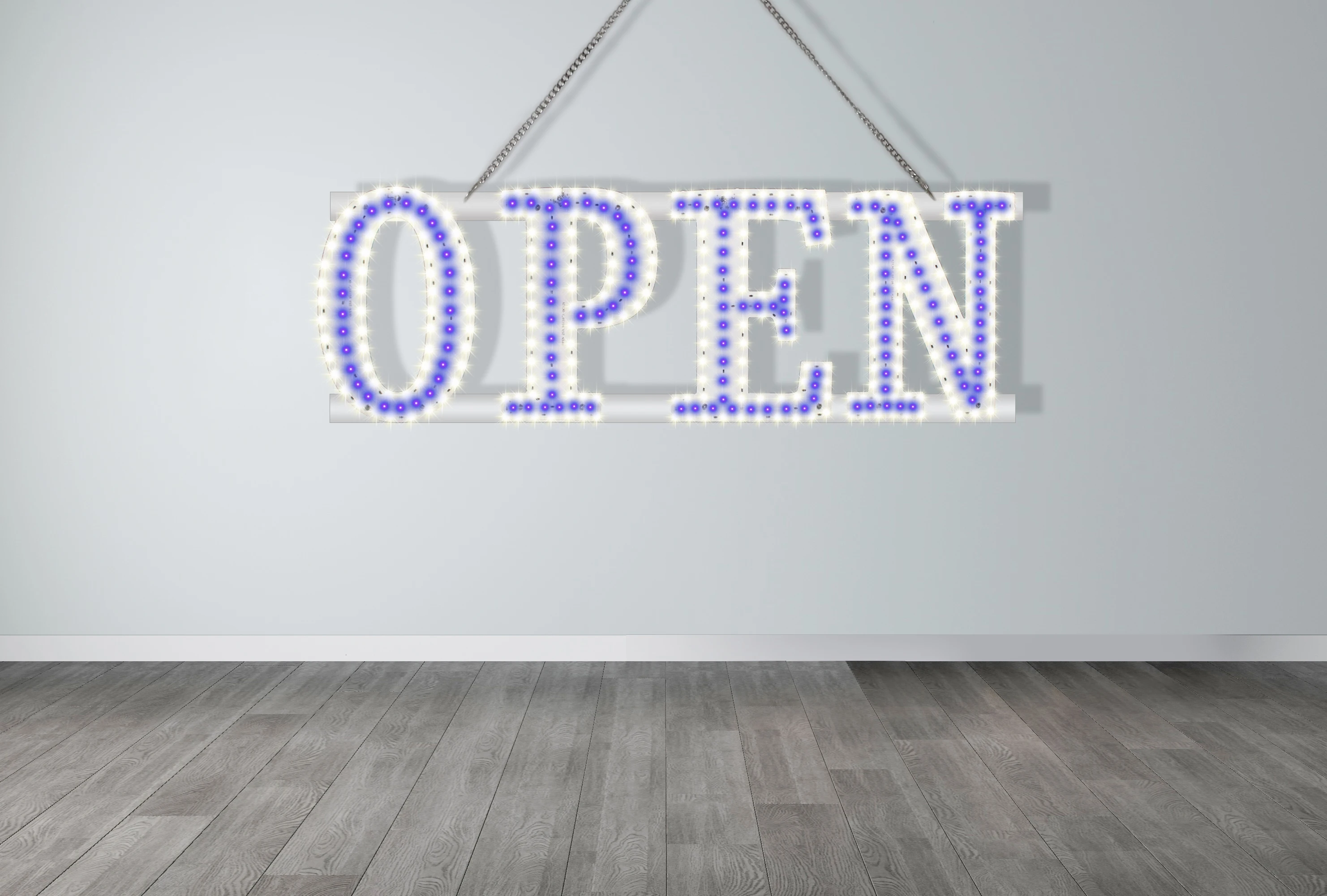 Bond Custom Smoke Shop LED Sign Single or Double Side Ultrathin Electronic Open Sign for Hookah Shop Store Decoration