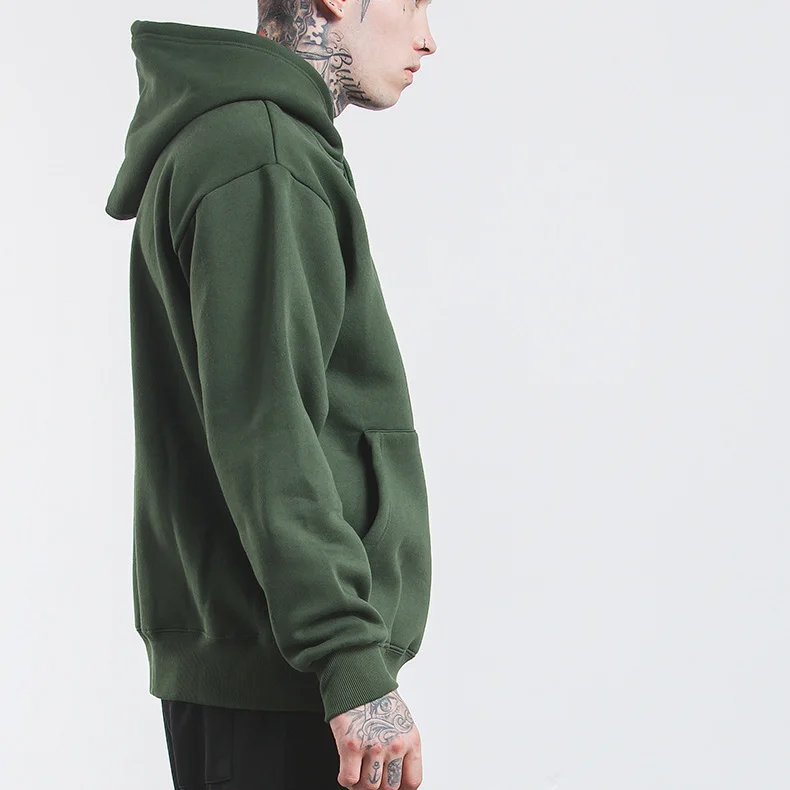 Hot Sale Men Long Sleeve Gym Workout Hoodie / 100% Custom Cotton Screen Printing men hoodies