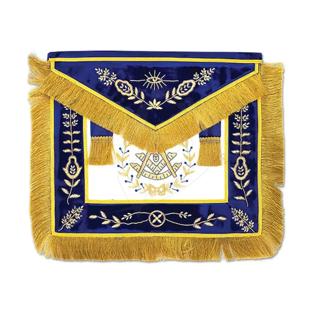 Lowest Price Masonic Hand Embroidered Grand Lodge Master Masonic Apron for Sale