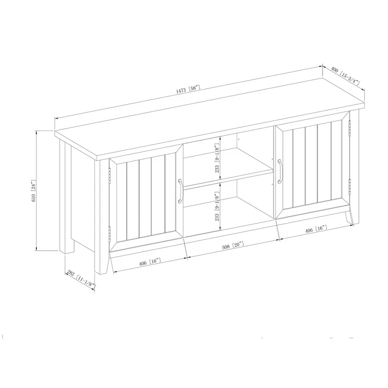 GOODFRIENDSHIP Cheap Price Modern TV Stands With Door Storages Wooden TV Cabinet Living Room