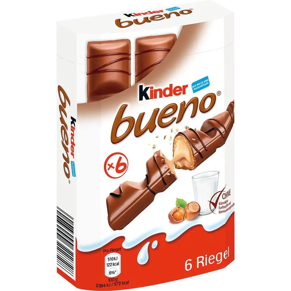 Original Kinder Bueno, Kinder Surprise eggs, Snickers, Chocolate, Twix, Kitkat, Bounty, Nutella