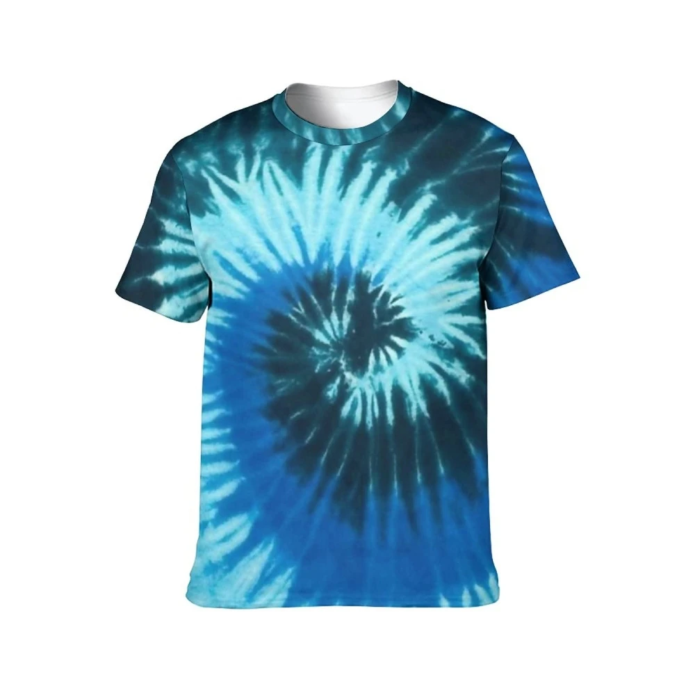 220 Gms High Quality Custom Color Fashion Street Style Tie Dye Printing 100% Cotton T shirt Men