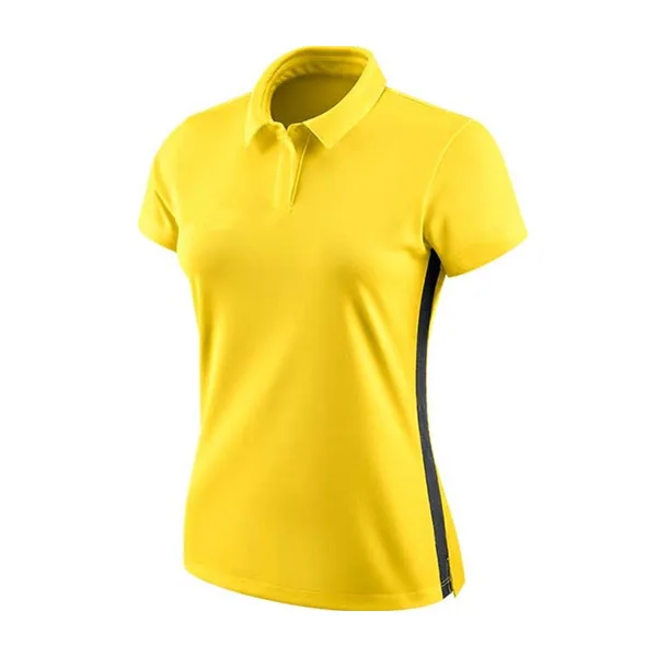 Women Polo T-Shirt Clothes Blank Ladies Sport Polo T-shirts Hot Sale Logo Lady Short Sleeve Polo T-Shirt 14 Button Neck