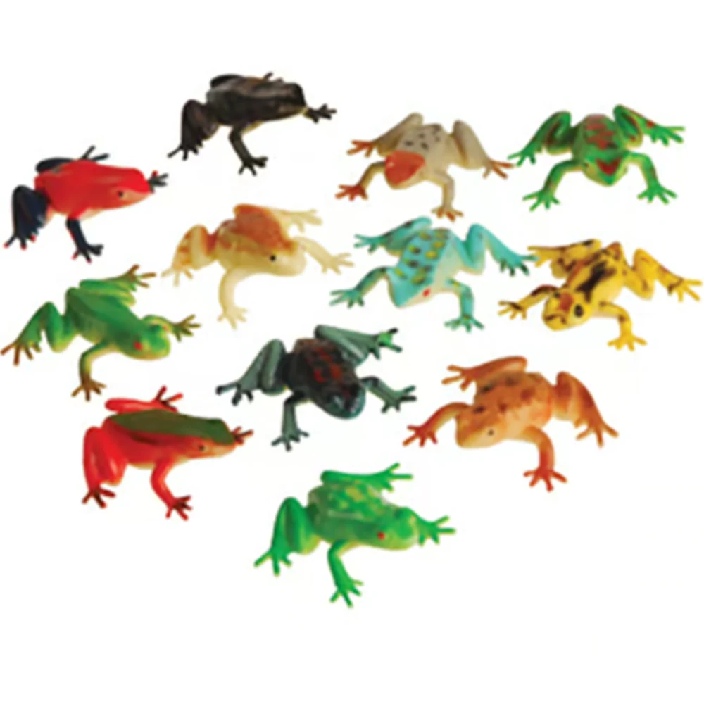 Wholesale Different Designs Plastic Mini Capsule Toys Sticky TPR Frog Toy Stretchy Animal Frogs Toy For Kids