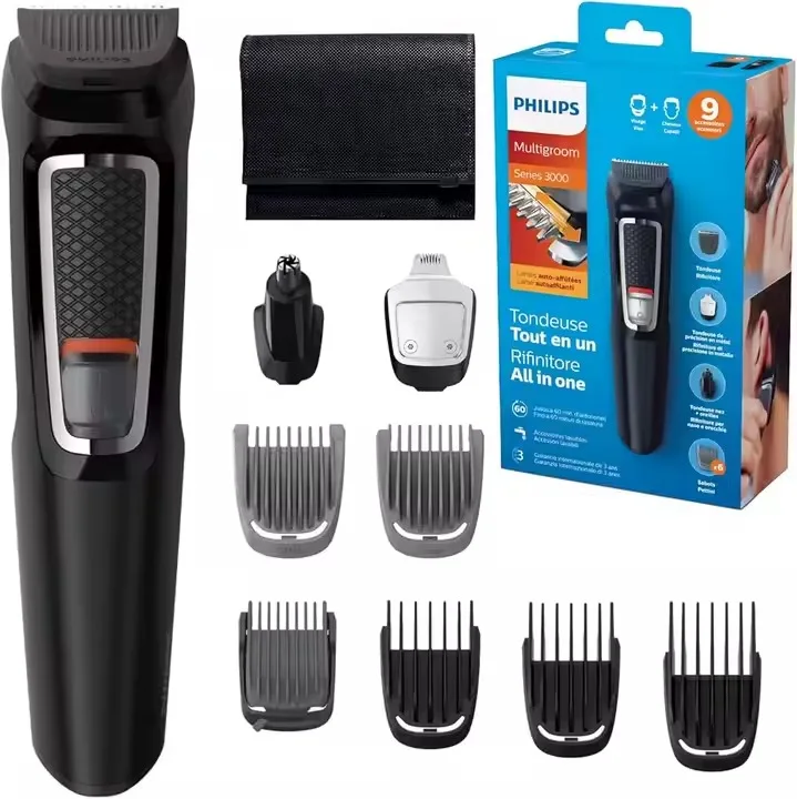 Philips Norelco MG3740/40 Series 3000 Multi Groomer 13-Piece All-in-One Mens Grooming Kit Beard Face Nose Ear Hair Clipper NO