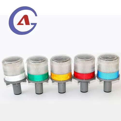 Solar Powered LED Traffic Strobe Warning Lights Flicker Beacon Road Barricade Construction Sign Lamp