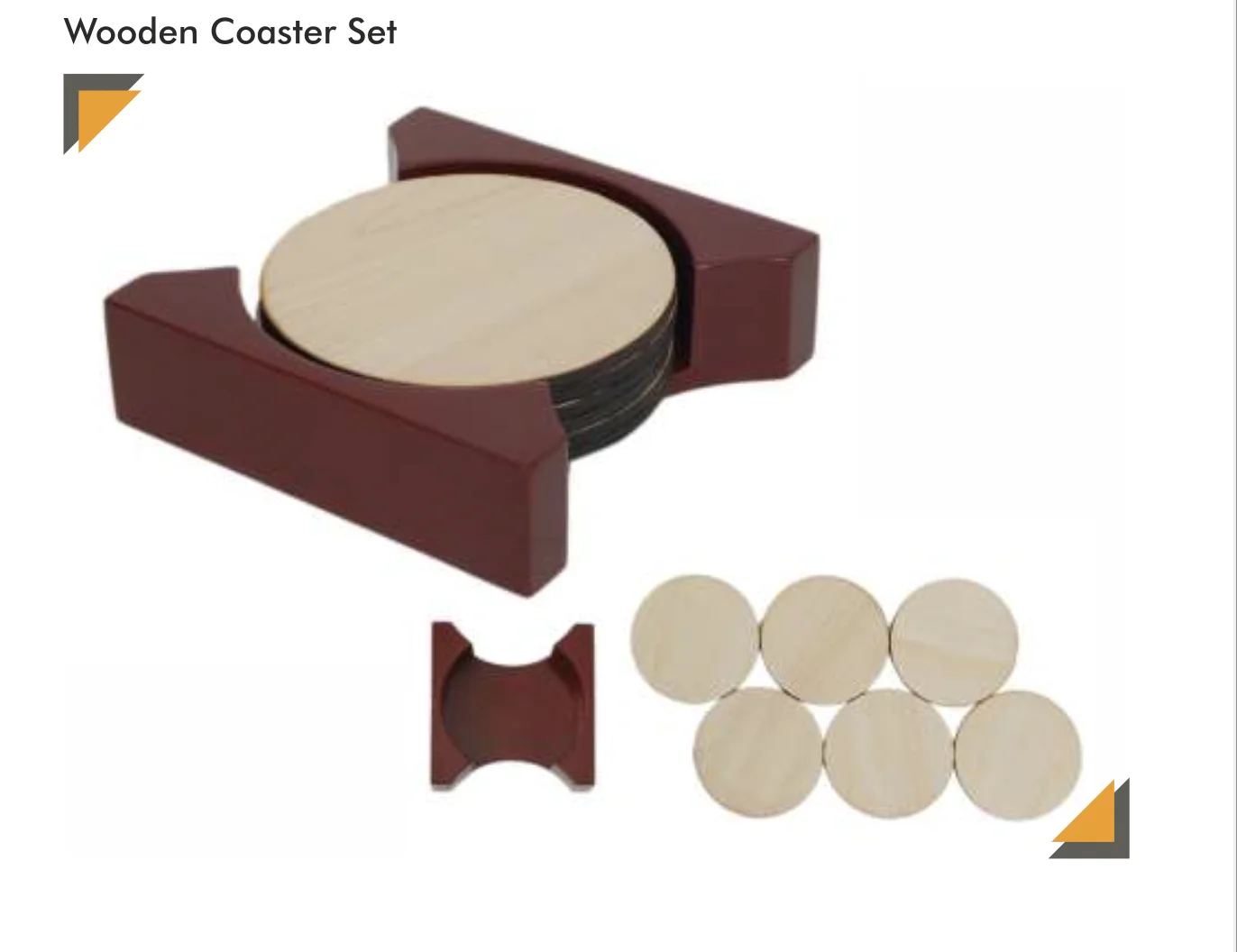 Wholesale Pine Wood Table Coaster for Dinning Table Decoration Coaster Sets Kitchen Accessories Coasters for Coffee Cup Stand