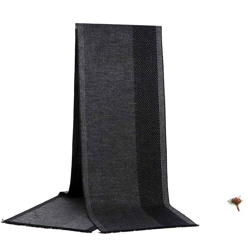 Fashion 180*30cm Scarves Man Autumn Winter Thick Warm Cashmere Business Long Wraps Boy Classic Shawl Muffler For Men