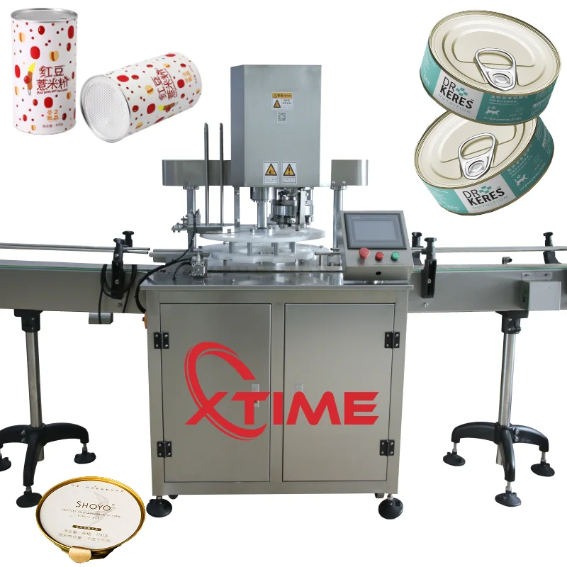 Hot Sale CE Automatic Aluminum Can Seamer Tuna Sardin Coffee Tin Can Sealing Machine Beverage Bottle Sealer