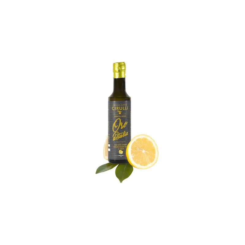 High quality Extra Virgin Olive Oil  100% Made in Italy Lemon Flavored 0.50L Glass bottles ready for sale