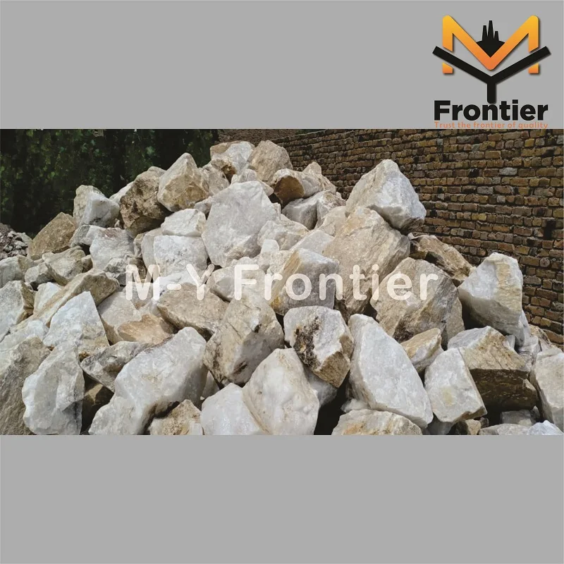 High Quality Natural Silica Quartz Industrial Mineral Crystal Quartz from Pakistan.