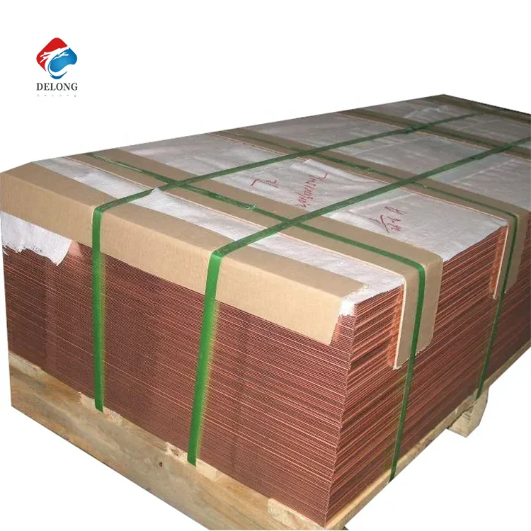 DeLong Super Grade 99.999% Copper Cathode Pure Copper Sheet/plate For Sale