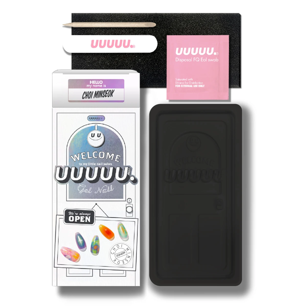 Korean 100% Real Salon Quality Press on gel nails Gel Nail sticker manicure Wholesale Certified