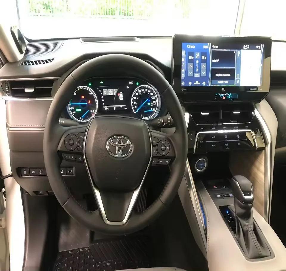 Гибридный внедорожник Toyota Venza серое внутреннее электрическое дизельное топливо автоматическая коробка передач легкие кожаные сиденья R18 AWD