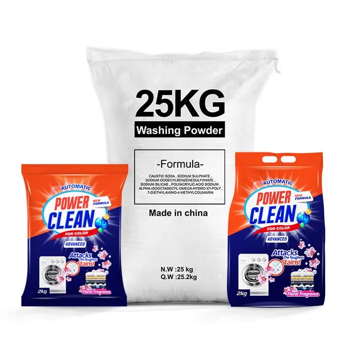 Factory OEM washer machine washing and hand washing  Enzyme active matter washing powder detergent phosphate-free