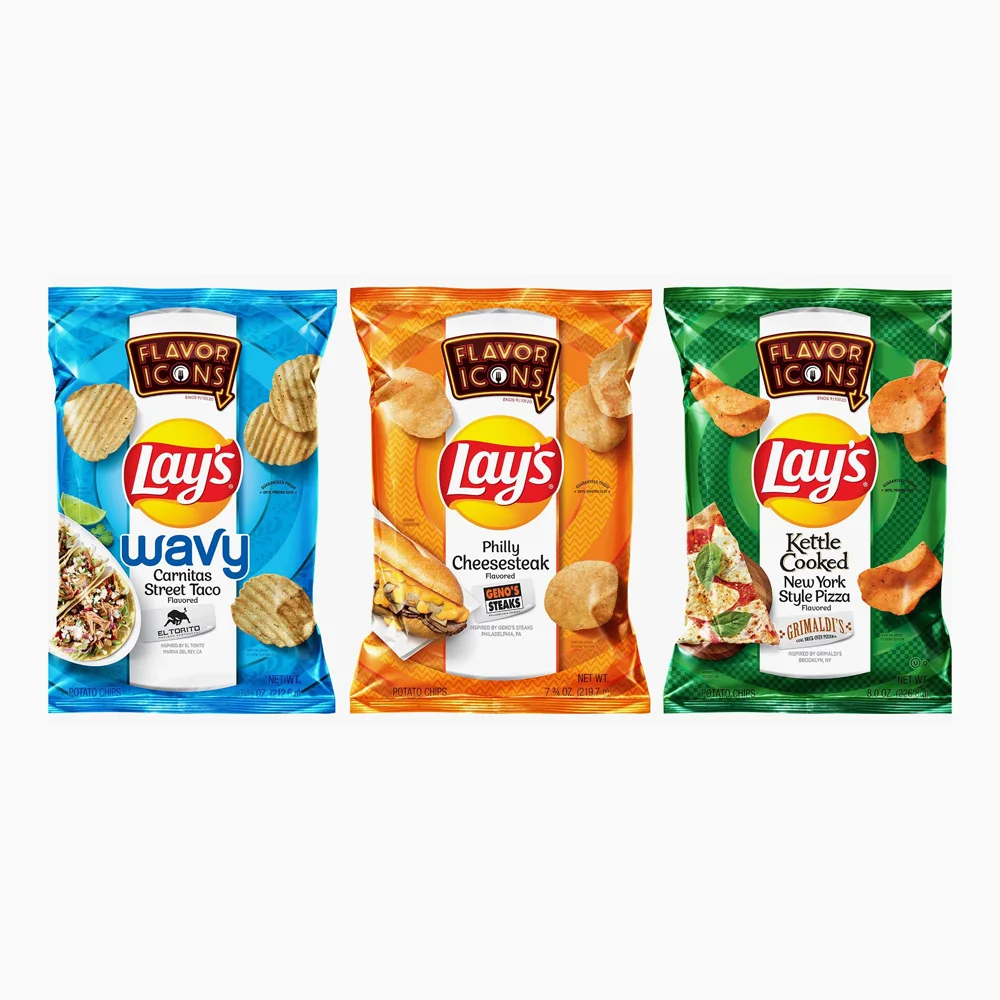 Wholesale price exotic snacks chips lays potato chips bag potato chips snack 135g-