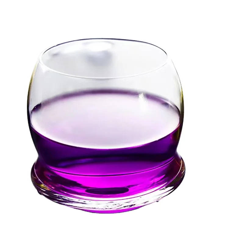 In stock Custom Crystal Glass Drinking Bourbon Wine Tasting Cups Stemless Set Whisky