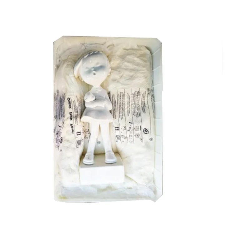 Portable expanding foam void fill packaging system