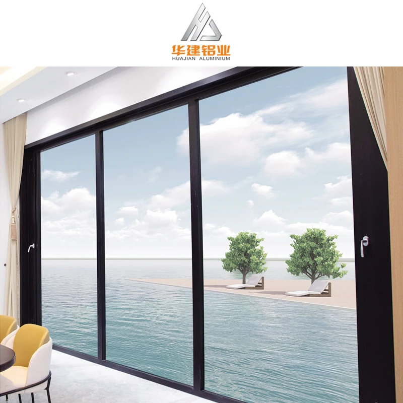 Aluminum Balcony High Quality Manufacturer Double Insulated Glass Sliding Window