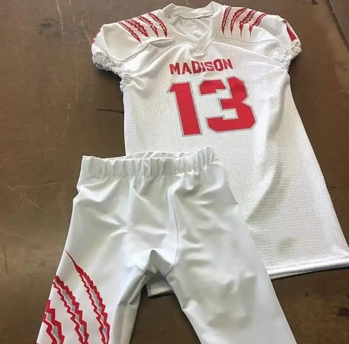 Free customization Youth American Football Uniform Custom Design Jersey Hoodies Football Uniforms 7v7 Duffel Bag Shorts Shirts