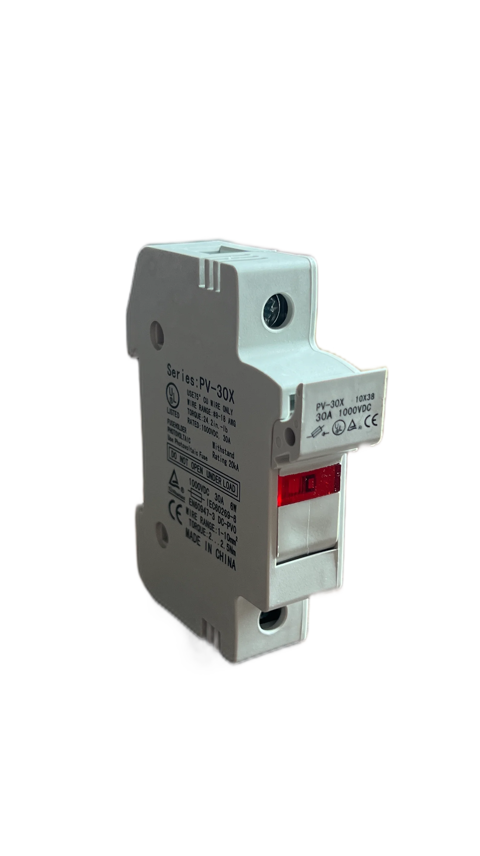 PV system DC 1000V 15A 20A 25A 32A Fuse Holder 1P 2P 3P  DC 1000V for solar system with LED for Solar