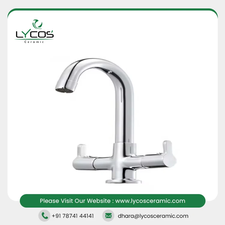 Good Quality Center Hole Basin Mixer Swinging Spout With 450 mm From Indian Supplier