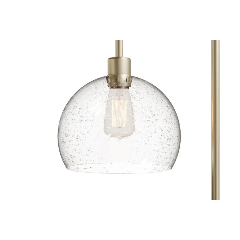 Luxurious Gold-Toned Metal Floor Lamp with Adjustable Head and Energy-Efficient Bulb with Customizable Bulb