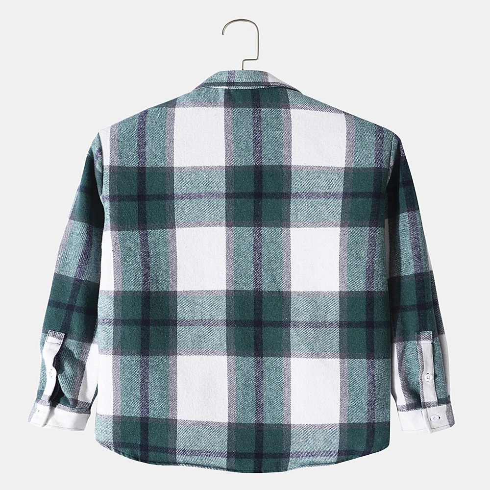 Best Selling Plaid Cotton Flannel Shirt for Ski Snowboarding Casual Style with Custom Logo Buttons & Button Holes OEM Supply