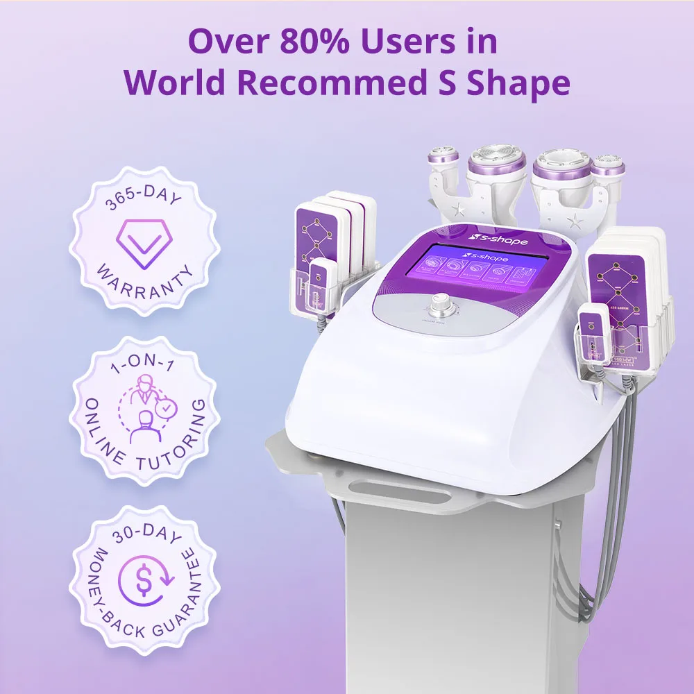 Aristorm Fat Cavitation Machine S Shape 30k Lipolasers 160mw Body Contouring Face Lifting Cavitation EL EMS RF Machine