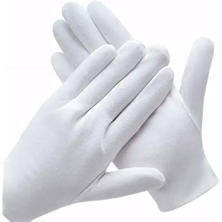 High Quality White Inner Gloves Formal Uniform Ceremony Parade Glove Cleaning Use Cotton Gloves