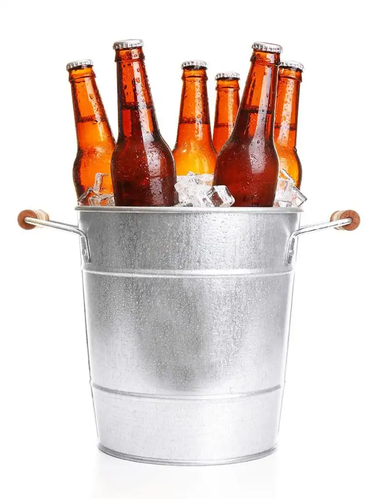 Ice Bucket METAL  ROUND REQTANGLE OVELE SHAPE Beverage Tubs Large Ice Bucket Drink Buckets for Parties Weddings 12L