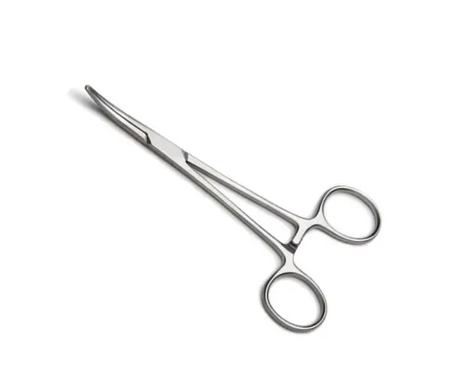 Curved Stainless Steel Kelly Hemostatic Forceps Surgical Instrument Basis