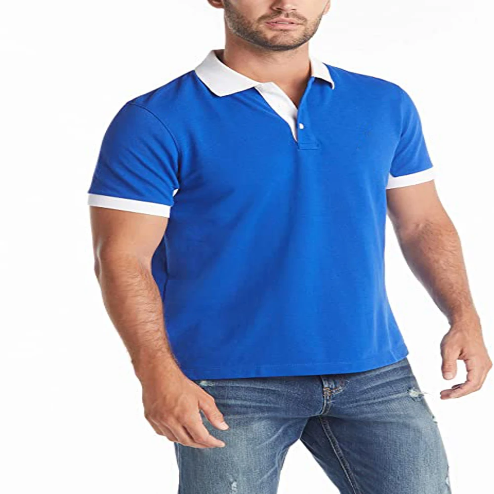 100% cotton  Men Polo Shirts Short Sleeve Summer cotton Classic Polo Casual Basic  Fashion Jersey Golf T Shirts