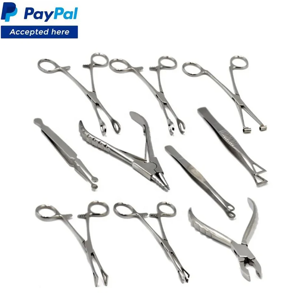 Body Piercing Tools/ Tattoo Tools Kit /Skin Piercing Tools Kit of 5pieces by SIGAL MEDCO