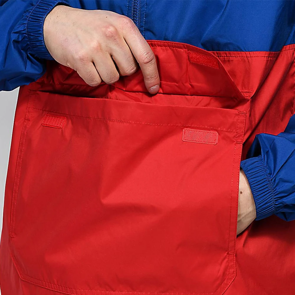 Unique Design High Quality Color Block Anorak Jackets Front Middle Pocket Polyester Windbreaker Jackets BY XAPATA SPORTS