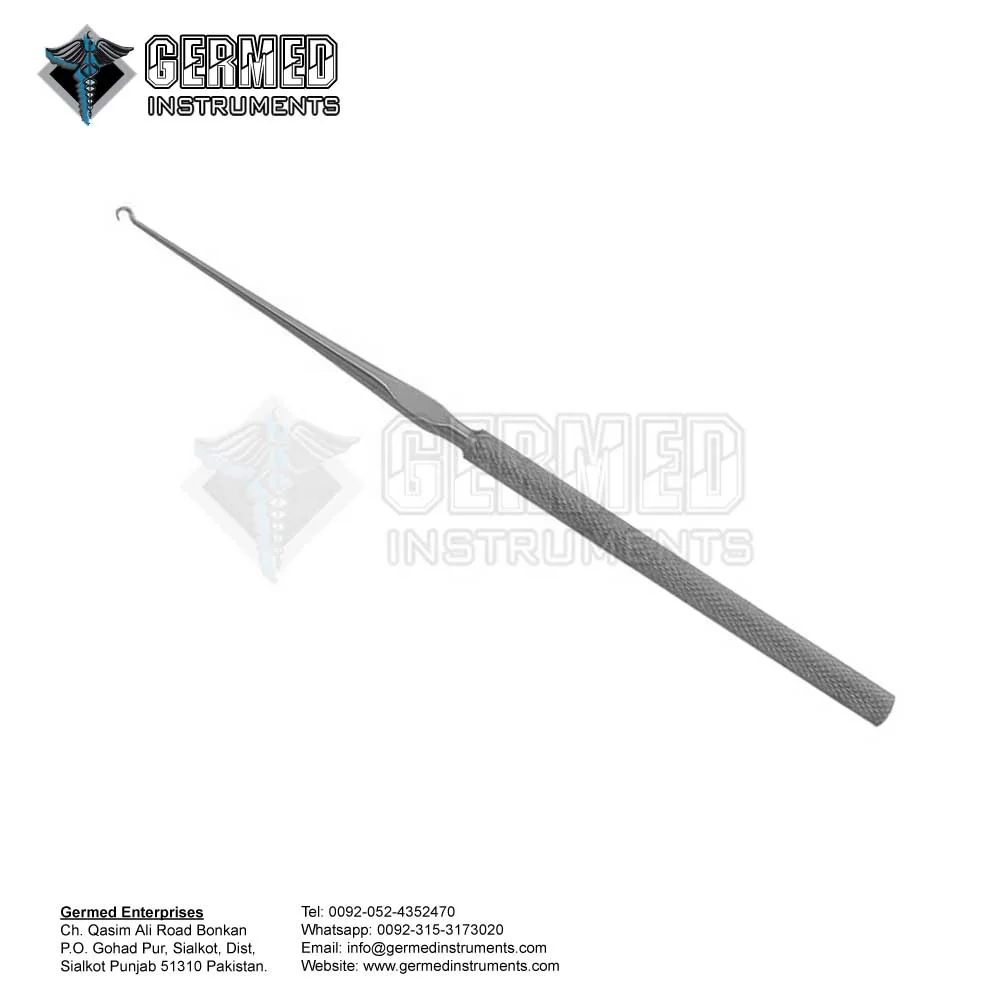 Made in Sialkot Pakistan Manufacturer Wholesaler Dealer Supplier Plastic Surgery Instruments / Barsky Skin Hook 15cm GERMED ENT