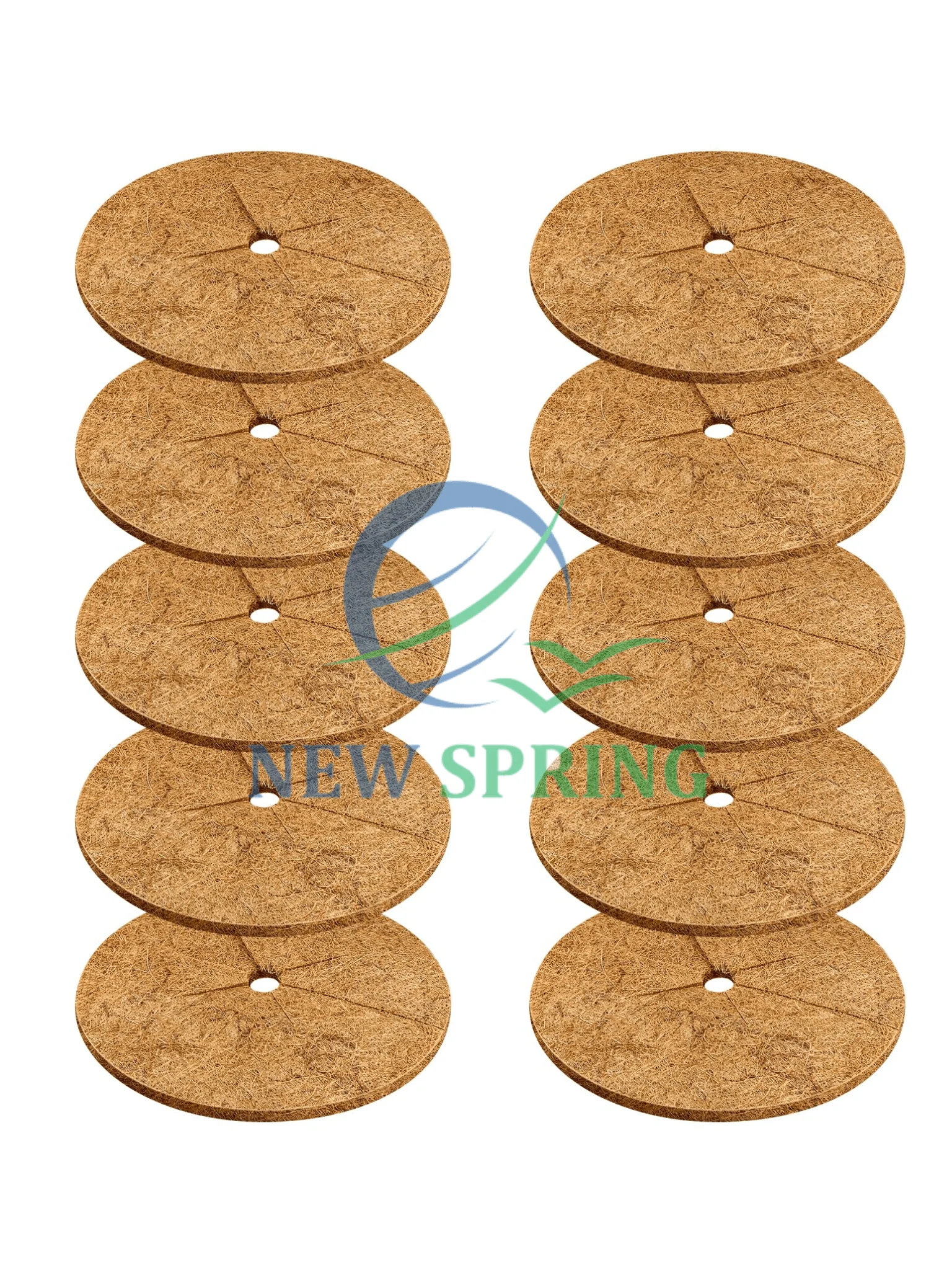 Round coir mulch ring tree anti-weed pot lining keeps soil warm and protects plants